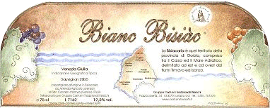 etichetta bianco bisiac